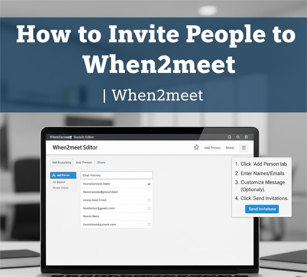 How to Invite People to When2meet