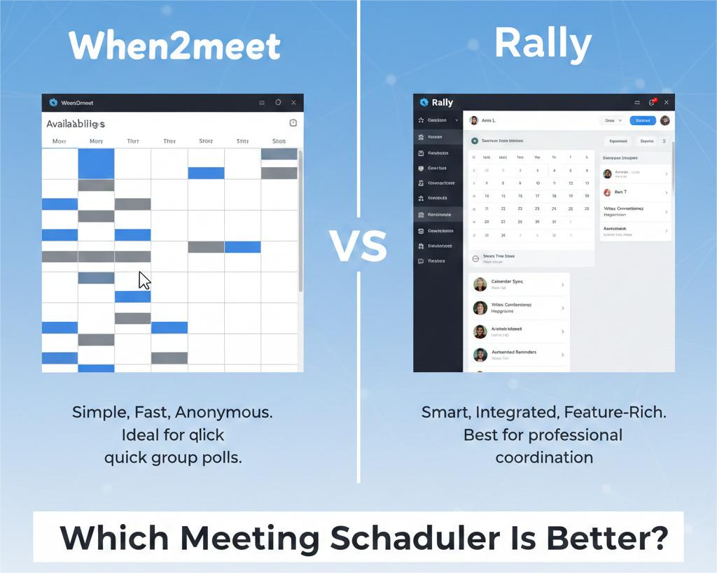 When2meet vs Rally: Which Meeting Scheduler Is Better