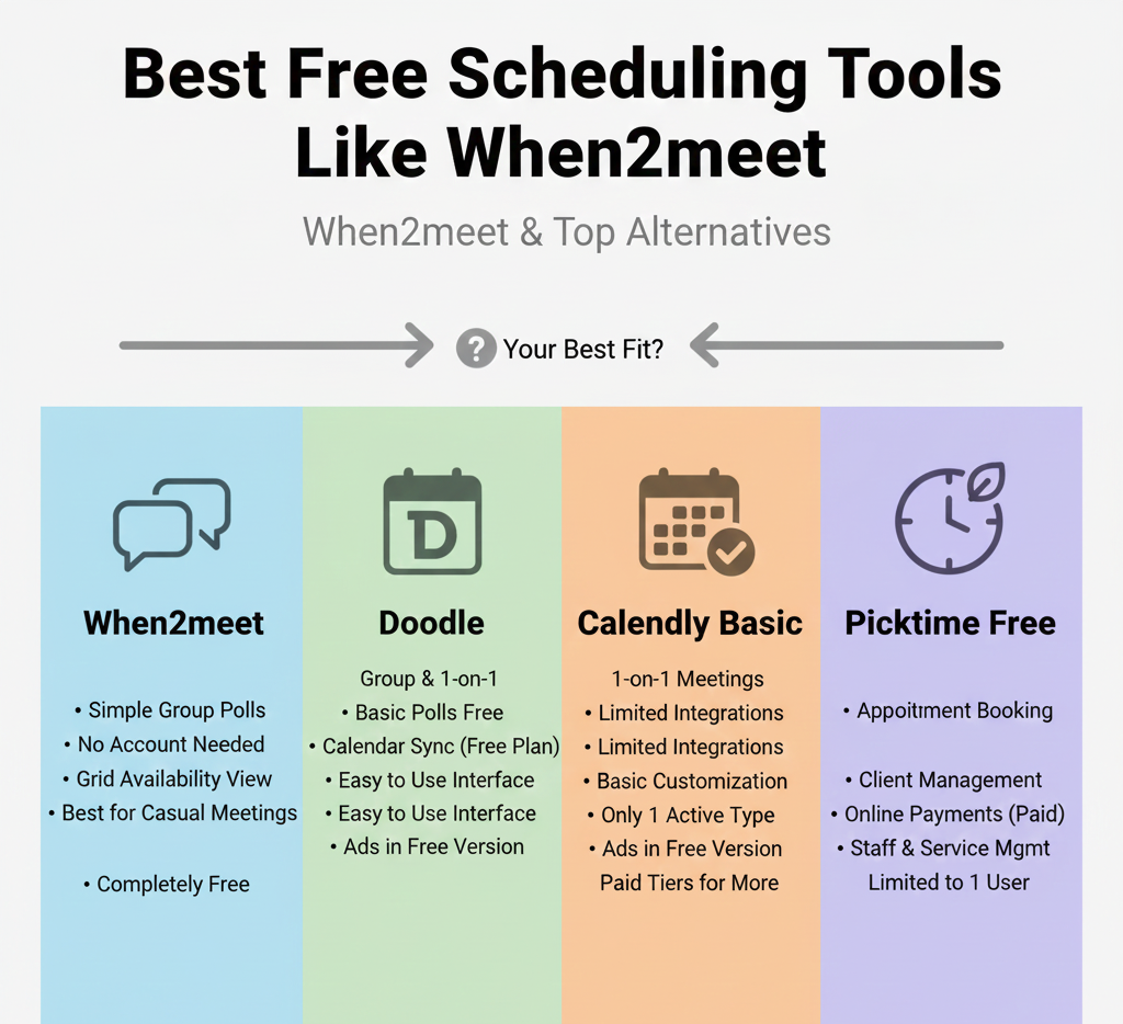 best free scheduling tools like when2meet