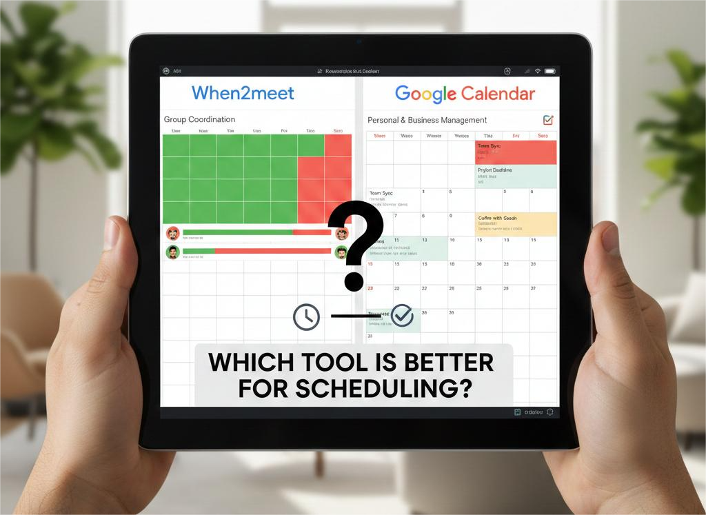 when2meet vs google calendar