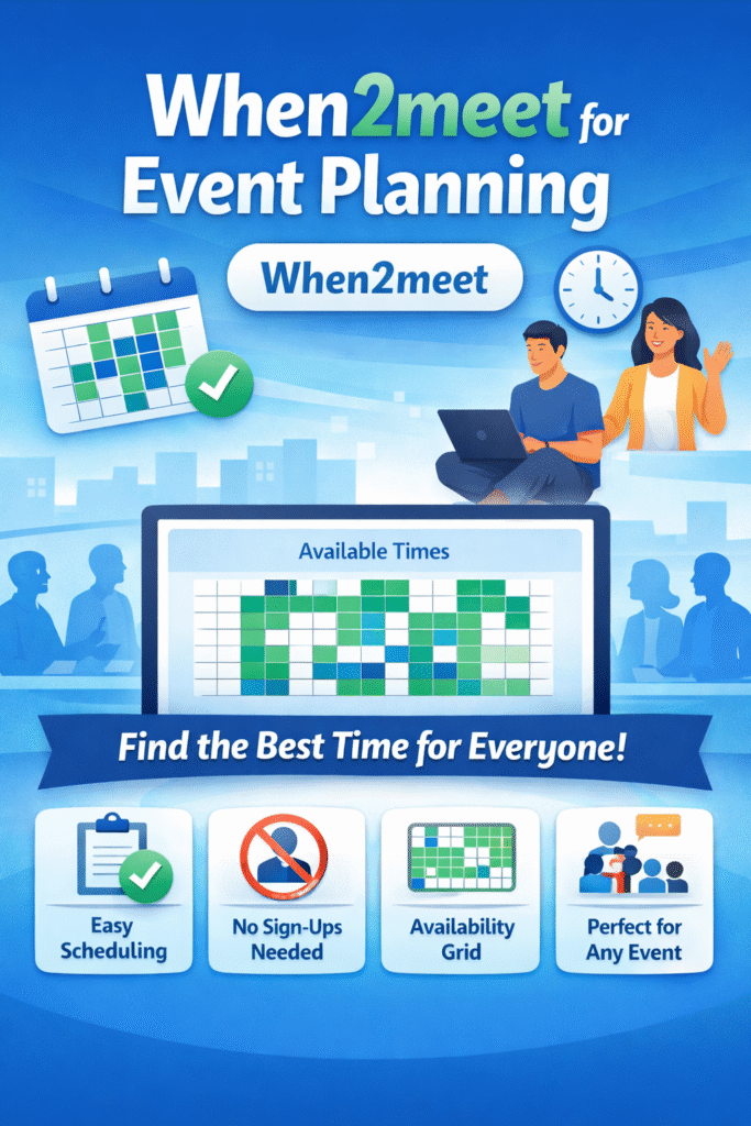 when2meet for event planning