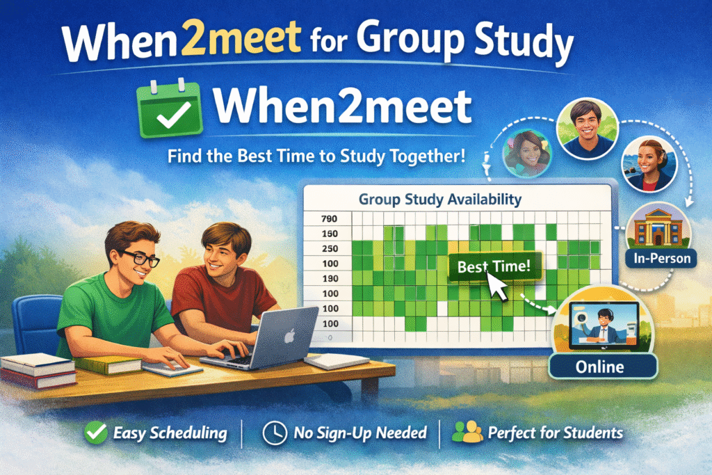 when2meet for group study